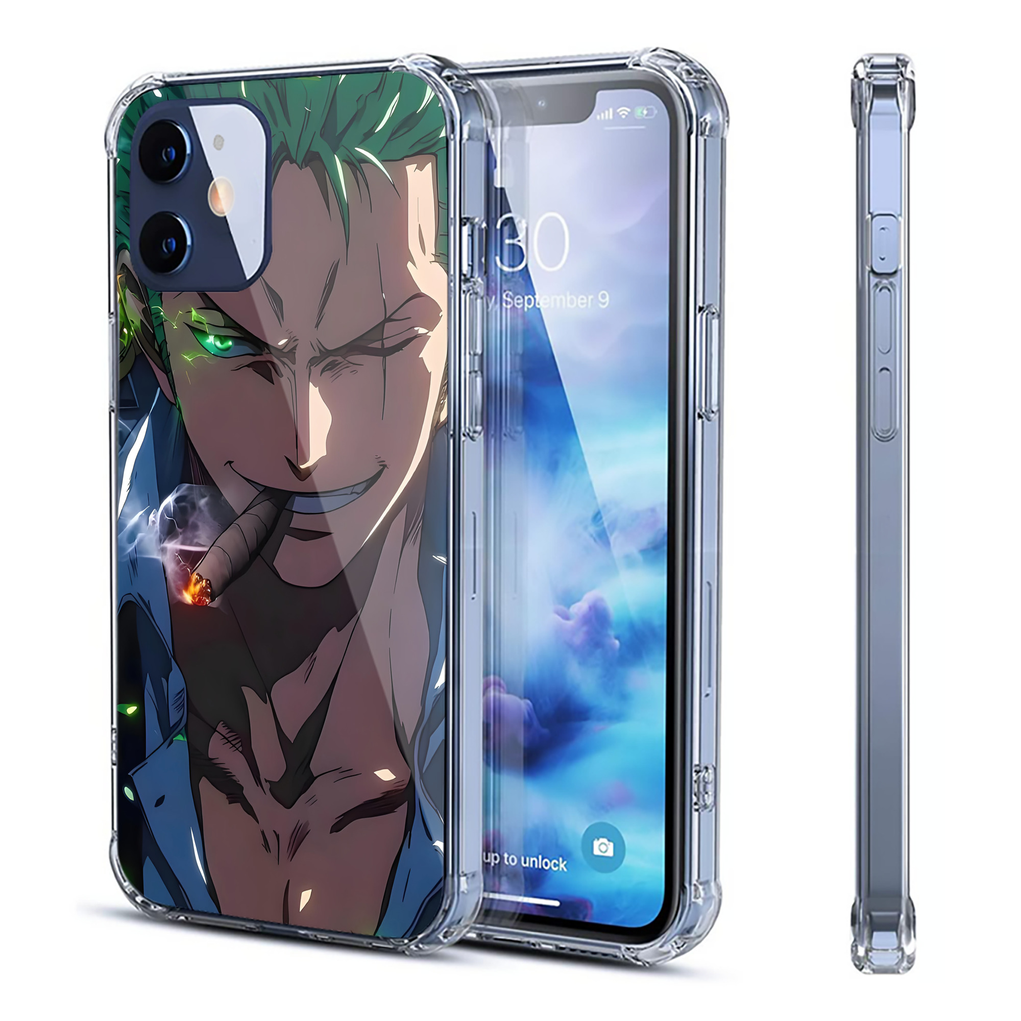 （画像用） ワンピース ONE PIECE 【iPhone 12シリーズ対応】透明スマホケース（クリアソフトケース）